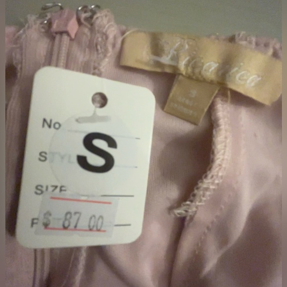 Blush Floral Mermaid Dress - Picture 5 of 5